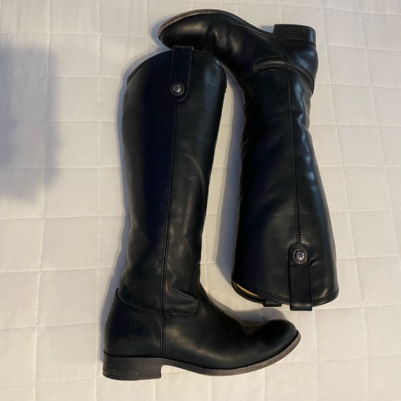 Black Frye Melissa pull on riding boot - Picture 2 of 5